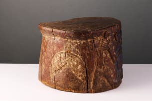 Wooden stool possibly Bamilke, Cameroon