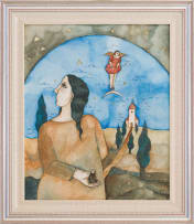 Hannetjie de Clercq; Figure in a Fantasy Landscape
