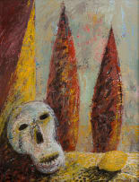 Nicolaas Maritz; Cypress, Skull and Lemon View - (In Memoriam)