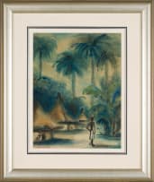 Maurice van Essche; Water Carrier with Palm Trees Beyond