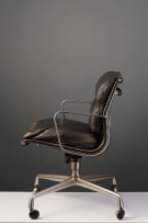 Chrome and leather desk chair