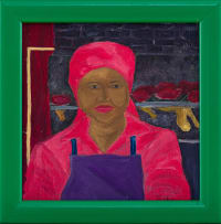 Meshack 'Shakes' Tembani; Portrait of a Woman in Interior