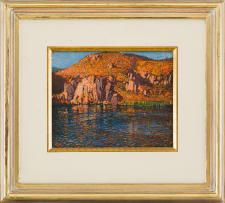 Robert Gwelo Goodman; Rocky Outcrop and Lake