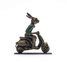 Carol Cauldwell; Rabbit on a Vespa