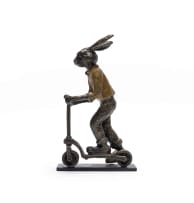 Carol Cauldwell; Rabbit on a Scooter