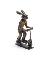 Carol Cauldwell; Rabbit on a Scooter