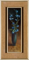 Otto Klar; Blue Flowers in a Vase