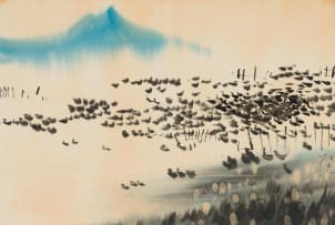 Chang Chieh; Landscape with Waterfowl; Misty Landscape, two