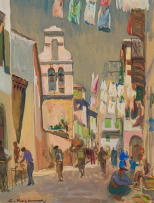 Lykourgos Kogevinas; A Bustling Street Scene