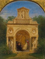 Circle of Phillipe-Jacques van Bree; Painter and Parrot