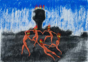 Beezy Bailey and Johann Louw; Untitled (Fire Dancers)