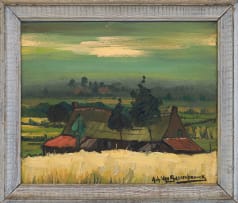 Achiel van Sassenbrouck; Landscape with Farmhouse