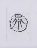 Andrew Verster; Untitled (Abstracted Face with Rays)