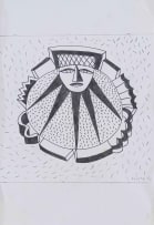 Andrew Verster; Untitled (Abstracted Face with Rays)