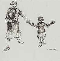 Zwelidumile Geelboi Mgxaji Mslaba 'Dumile' Feni; Mother and Child