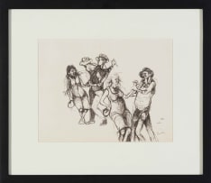 Zwelidumile Geelboi Mgxaji Mslaba 'Dumile' Feni; Group of Figures