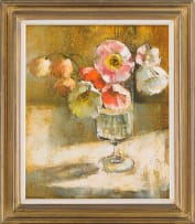 Irmin Henkel; Poppies in a Vase