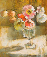 Irmin Henkel; Poppies in a Vase