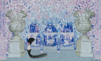 Junius Cravens; Set Design for a Garden of Elegance