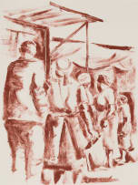 Durant Sihlali; At the Chicken Market, Kliptown