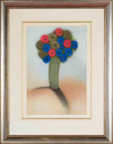 Pieter van der Westhuizen; Flowers in a Tall Vase