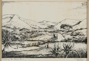 Walter Battiss; Crossing the Elands River