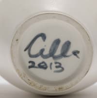 Cilla Williams; Vase with tree lattice detail