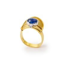 Otto Poulsen Jewellers; Sapphire and diamond ring