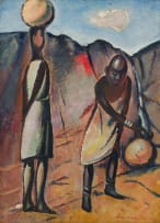 Pranas Domsaitis; Two Figures