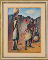 Pranas Domsaitis; Two Figures