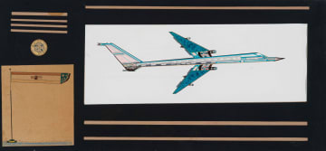 Detton (Tito) Zungu; Untitled (Composite, Flag and Plane)