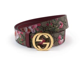 Gucci; A GG Supreme Blooms Belt