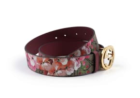 Gucci; A GG Supreme Blooms Belt