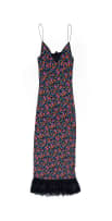 Dolce & Gabbana; A Vintage Floral Ruffles Lace Maxi Dress