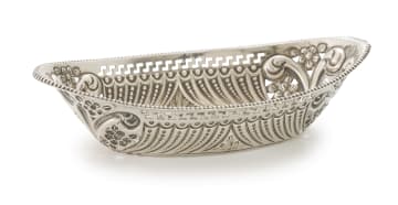 A Victorian silver bon-bon dish, James Dixon nad Sons Ltd, 1894