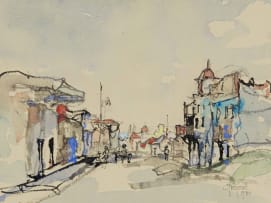 Gregoire Boonzaier; Cape Street Scene