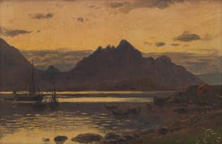 Karl Paul Themistocles von Eckenbrecher; Lake at Night