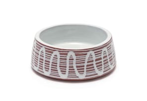 Kalahari Studio; Bowl with white wave pattern
