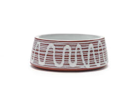 Kalahari Studio; Bowl with white wave pattern
