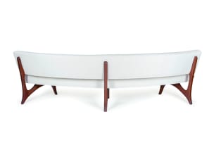 Vladimir Kagan; 'Model 176SC' Floating Curved Sofa attributed to Vladimir Kagan, USA