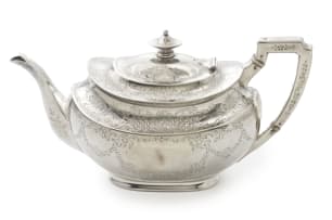 A Victorian silver teapot, Atkin Brothers, Sheffield, 1898
