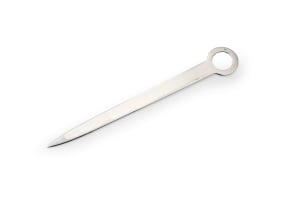 A South-African silver meat skewer, makers marks SM, 1997