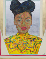 Ayanda Mabulu; Portrait of a Woman Wearing Yellow