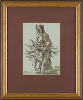 Hennie Niemann Snr; Woman Carrier (recto); Hyena (verso)