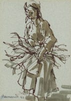 Hennie Niemann Snr; Woman Carrier (recto); Hyena (verso)