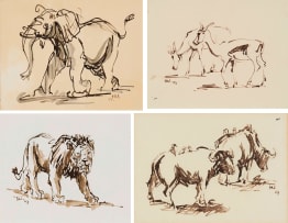 Hennie Niemann Jnr; Wildlife Animals, four