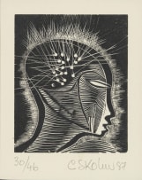 Cecil Skotnes; Untitled (Head in Profile)