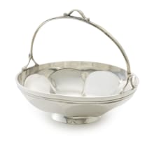 A George V silver basket, F.C. Richards, Birmingham, 1923-1937