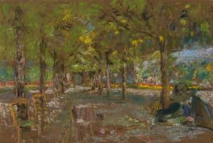 Edouard Vuillard; Le Lecture Sous Les Arbres A Amfreville (Reading Under the Trees in Amfreville)