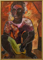 Geoffrey Mukasa; Boy Seated